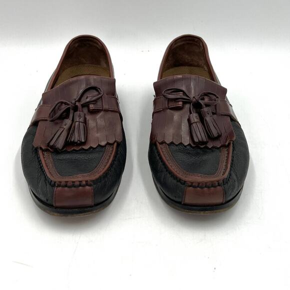Johnston & Murphy Aragon II Kiltie Tassel Black Mahogany Loafers main image 8